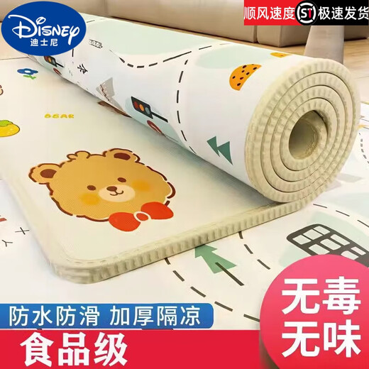 迪士尼（Disney）环保无味加厚爬行垫宝宝爬爬垫卧室家用婴儿童泡沫地垫隔凉防水软 全新升级:双面防扣2厘米(宝妈必 必选款2.2米X2米