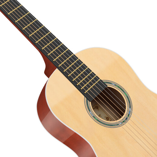 Guitarist吉他手单板儿童吉他初学者古典民谣旅行小吉他男女生专用吉他 30寸民谣单板原木赠【全套配件】