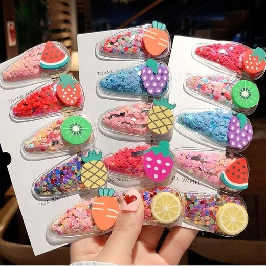Фруктовые зыбулки и мультфильм BB Hair Clip Детский шпиль