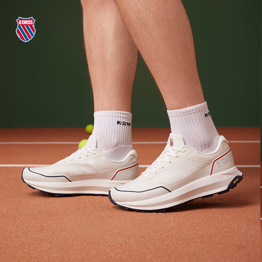 Kswiss [même style sur le spectacle] Kswiss Chaussures de course masculines 24 Nouvelles chaussures sportives et de loisirs 9272-m 108 Gray / Sage / Sage / Wimbledon White 40