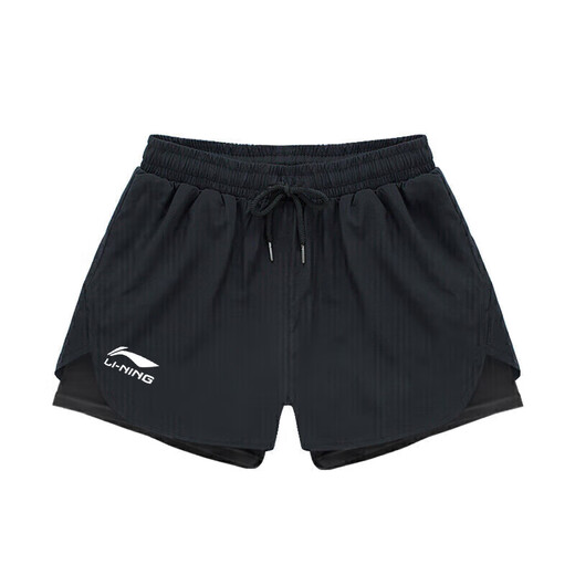 Li Ning (LI-NING) swimming trunks men's anti-embarrassing swimming trunks boxer double-layer anti-exposure amphibious beach trunks 337 XL