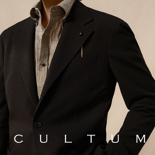 CULTUM seersucker thin breathable Naples no-iron suit suit men's business casual easy-care suit jacket white two-piece set 170A /48A