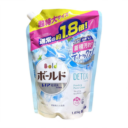 宝洁（P&G）日本进口P&G宝洁持久芳香柔顺柔软衣物去渍洗衣液洁净护色 【草绿】阴干除霉臭-瓶装690g