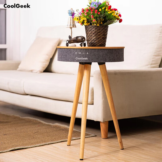 CoolGeek CS01 vinyl record player LP retro gramophone record audio Bluetooth speaker all-in-one home ornaments for boyfriends and girlfriends as housewarming birthday gifts in stock R1 walnut coffee table audio