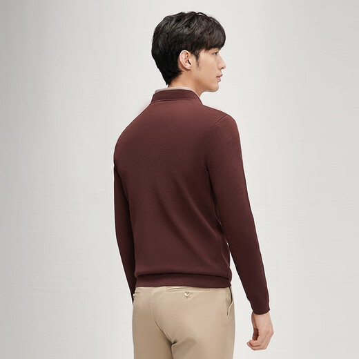 Qipai Half Turtleneck Sweater Men's Spring and Autumn Warm, Comfortable, Fashionable and Casual Bottoming Wool Sweater for Young and Middle-aged People