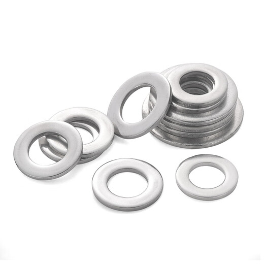Jinggong (JINGGONG) M1.6-M4 304 stainless steel flat washer round screw washer metal flat washer thickened and enlarged meson M2*5*0.3 (200 pieces)