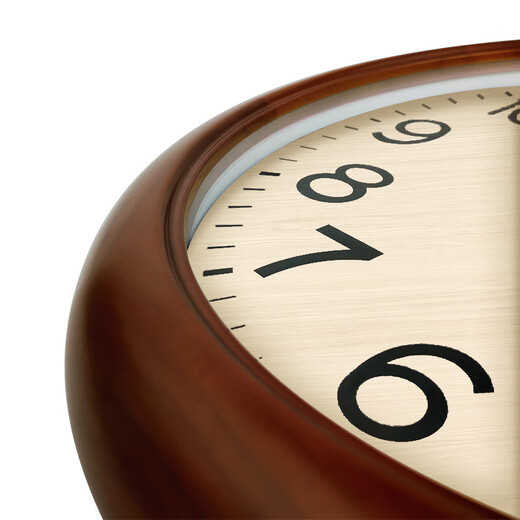 Polaris (POLARIS) European solid wood wall clock living room fashion creative clock simple wall watch decoration quartz clock 38cm