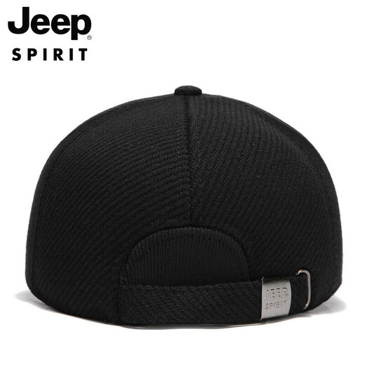 JEEP hat men's baseball cap autumn and winter velvet thickened peaked cap windproof ear protection warm outdoor winter hat A0143