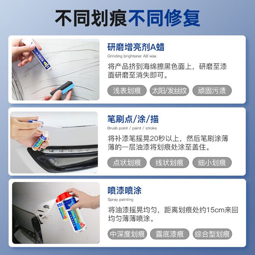 Dianbin special Ford Mondeo touch-up pen car paint repair scratch wax deep scratch repair self-painting artifact tanzanite blue standard touch-up set