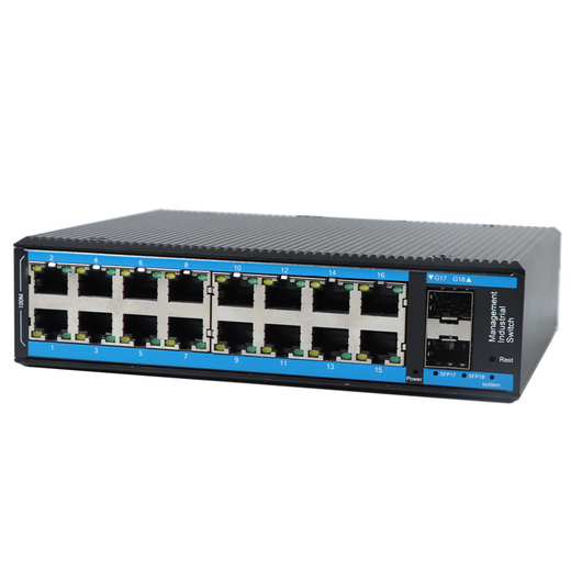 AOPRE (Internet Opere) Interruptor de grado industrial Gigabit 2 Light 4 Light 8 Electric 16 Electric 24 Electric Fiber Converter Extender Protection Instalación de riel Poe Instalación de riel Gigabit 2 Light 16 Electric (T6216G-SFP) No está equipado con suministro de alimentación