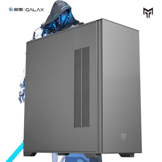 GALAXY Metal Master E210 Desktop-Computergehäuse (zwei Seitenteile aus Eisen/TYP-C/kompatibel mit E-ATX/unterstützt 360-Grad-Wasserkühlung/11 Lüfterpositionen/Farbe: Schlachtschiffgrau)