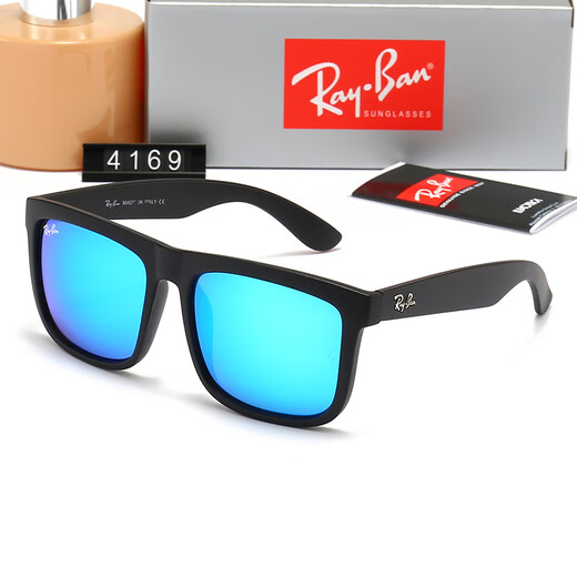 Tyrannosaurus 2023 new sunglasses European and American original single women's high-end glass sunglasses women black frame black gray film