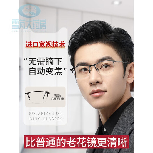 Vision générale Nouveau type de verres de lecture Super Vision Vision Vision et Vision Look de loin le nouveau type de lunettes de lecture Jiang Jiang Super grandes lunettes de lecture [de la marque Hong Kong] [225 degrés pour voir Close] Anti-Blue Light-683