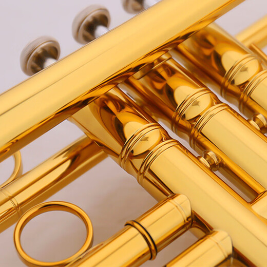 Jinbao Professional Trompete JBTR-050 Anfänger Spielstufe Kinder Erwachsener B-Roil Paint Gold Trompete Instrument