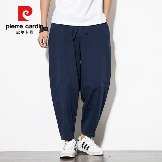 PIER CARDIN Pantalones casuales de estilo chino Estilo chino y verano Nuevos algodón de algodón de algodón y lino de algodón de lino y de lino