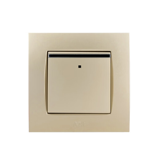 XMSJ switch socket panel steel frame is made of Yipin Gold, one open, two open, light open, three holes, 16A package, one open, double control with wire au13553pg