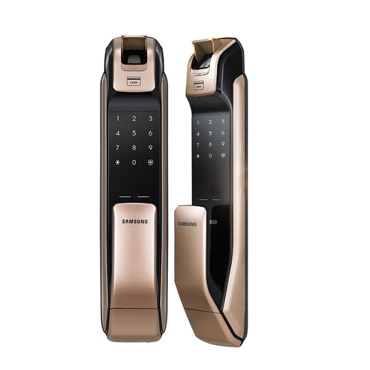 SAMSUNG【整机进口】三星智能门锁指纹锁SHP-DP728智能防盗门电子密码锁 原装进口DP728外开