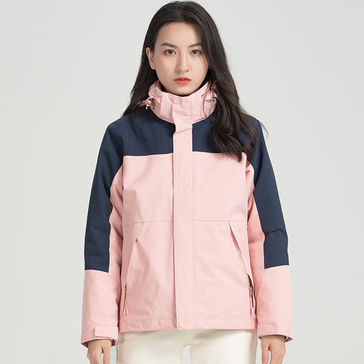 ROMON Customizable Jacket Jacket Men's 2025 Autumn and Winter New Jacket Men's Hooded Unisex Style Navy Blue - Unisex Code XL