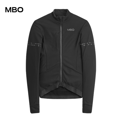 MBO Autumn and Winter Women's Fleece Long Sleeve Cycling Jersey Lightyear Road Cycling Top Black S