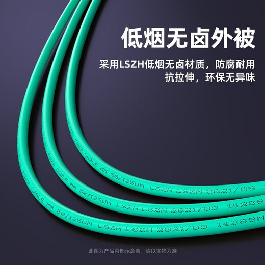 山泽 电信级万兆光纤跳线 LC-LC多模双芯OM3-300 低烟无卤入户光纤线 收发器尾纤 SC-ST多模双芯OM3 1米