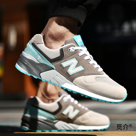 Spring and Autumn New Balance Cool Running Women's Shoes NB Men's Shoes New Autumn All-match Casual Shoes New Activities Running Shoes Men's Shoes Casual Women's Shoes Couple Shoes 999 Cherry Blossom Green 35