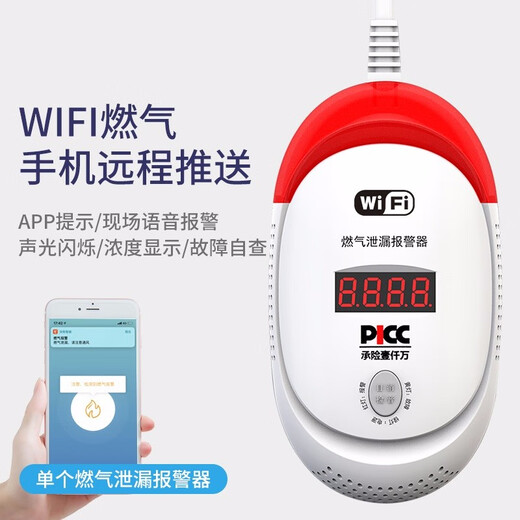 立可安 立可安科技蜂窝煤气报警器一氧化碳泄露检测仪co报警器北方取暖煤炉煤炭燃烧 681普通一氧化碳报警器