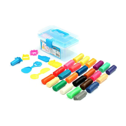 
Morning light (M/G) color clay 24 color children's ultra-light clay with mold handmade DIY toy set safety environmental protection plasticine AKE04074 single box (send 1 rubber piece)