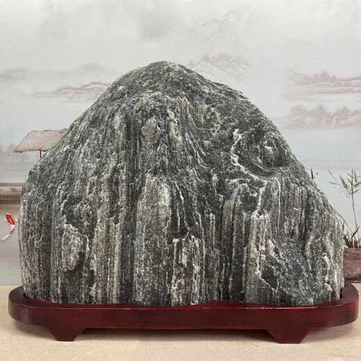 Clcey Taishan Stone Gandang Stone brute Naturel Pierre ornementale Moyen et grand paysage Courté du paysage Stone Indoor and Outdoor Backing Stone Ornements D27017