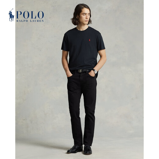 Polo Ralph Lauren 拉夫劳伦男装 经典款定制修身版型短袖T恤RL12050 001-黑色 M