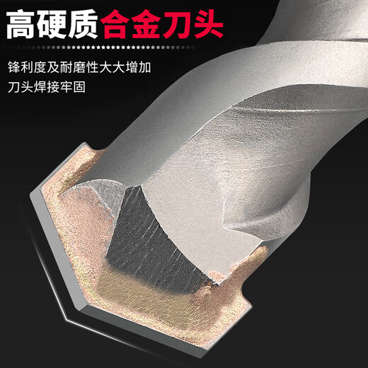 
GJXBP concrete electric hammer drill hole through wall drill bit groove impact round handle SDS square handle drill bit WU388 hexagonal handle 172 round handle 6210mm wicks original