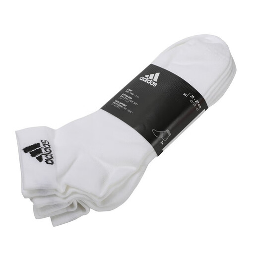 阿迪达斯 （adidas）男袜女袜 新款舒适耐磨三双装篮球训练跑步透气运动袜休闲短袜子 DZ9435(三双装) L(建议42-46码)
