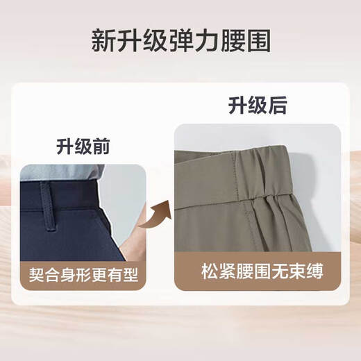 JD.com Pantalones casuales para pantalones de trabajo de negocios para hombres Pantalones de verano y a prueba de calles Pantalones de verano Negro 2xl