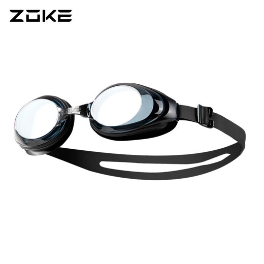 ZOKE swimming goggles for men and women, fashionable, comfortable, waterproof, anti-fog, high-definition flat swimming goggles 616501101-1 black