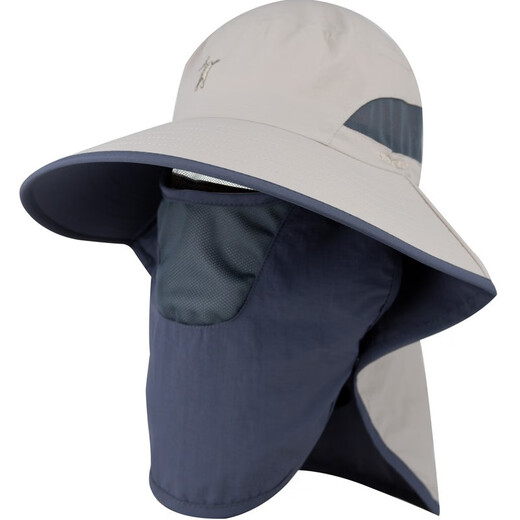 Weihe Fishing Hat Men's Sun Protection Fisherman Hat Men's Summer Sun Hat Outdoor Covering Face and Neck Khaki (Type A Fisherman Hat)