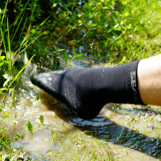 SEALSHELL Speed ​​Waterproof Socks Outdoor Sports Socks Men and Women Spring and Summer Socks Outdoor Mountaineering Running and Cycling Socks SS832 Black S (Suggested sizes 36-38)
