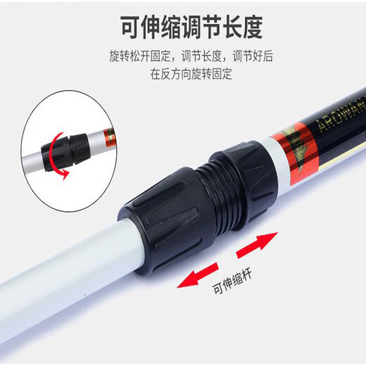 Fisherman's retractable fishing net, koi fish pond, landscape pond, leaf fishing net, fishing net, copy net, pool copy net (30*24cm) reinforced aluminum alloy net retractable