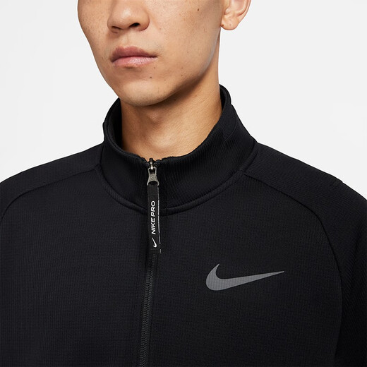 Nike (NIKE) Therma-FIT men's fashion trendy jacket long-sleeved training top plus velvet warm stand-up collar sports jacket DM5941-010 L