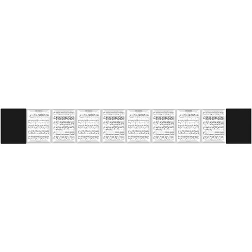 SOLO8 continuous page non-reflective piano score clip can be modified music score clip loose-leaf piano score clip book music score clip music score book A4 can expand eight pages of music score clip, front and back can insert 18 pieces of music score, fashionable black