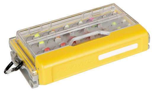 PLANO fishing tool box EDGE MICRO JIG three-layer storage box portable plastic fishing gear box gray yellow gray transparent micro