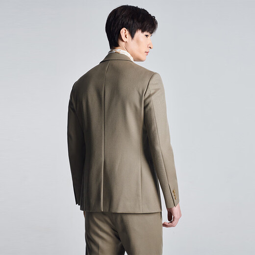 Angel Bird Pure Wool Suit (Top) Light Formal Men's Slim Suit Single Fork EBB233731U Light Apricot 50A