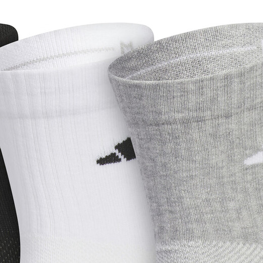 
Adidas socks men and women socks 25 summer new product outdoor socks breathable casual socks mid-tube socks three pairs JC9272/black, white and gray/three pairs M