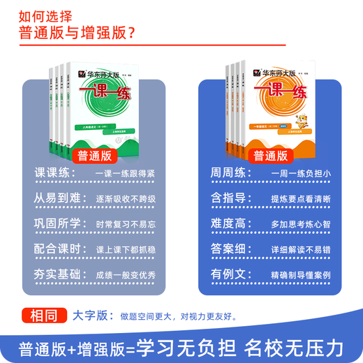 [Cours vidéo disponibles] 2025 Nouvelle version d'East China Normal University Edition One Practice Grade 1 Grade 3 Grade 4 Grade 5 Grade 1 Grade 1 Chinese 1 Mathématics English Ordinary Edition Enhanced Edition Shanghai Primary School Textbook Support After Sece Synchronous Tutoring Practice Book Shanghai Education Edition One Leçon One Practice Grade 12345 Full Full English-Ianced-5 Top