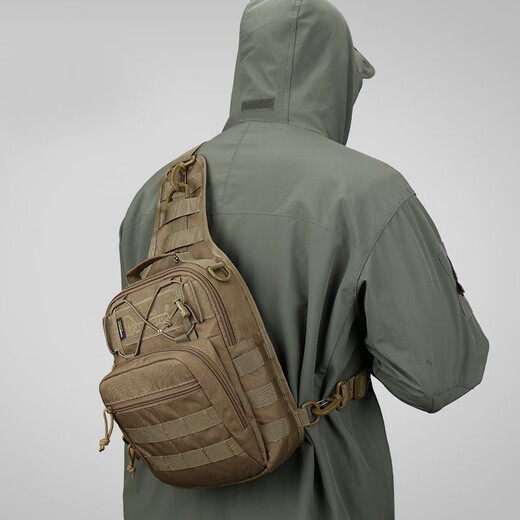 MARDINGTOP extérieur tactique fonctionnel edc sac à dos à bandoulière ventilateur militaire pour hommes sac à bandoulière de rangement multifonctionnel kaki