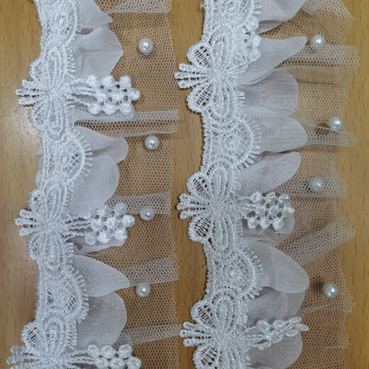 Clásico de encaje de mariposa soluble en agua Garlón plisado Collar de cuello de cuello de cuello de cuello con zapatos y sombreros Accesorios de vestidos de novia 9225 Mesa de mariposa pequeñas más cuentas de 0 cm de aproximadamente 13 metros