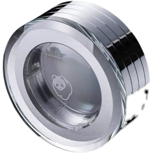 SIBAO original Alpine flowing water glass No. 1 No. 2 No. 3 accessories transparent crystal round landscape 88 Alpine flowing water No. 2 350 ml cup lid