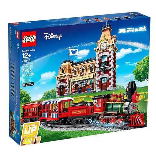 Lego Lego Disney -Serie Kinderanimation Charakter Building Block Spleißmodell Spielzeug 71044 Disney Zug und Bahnhof