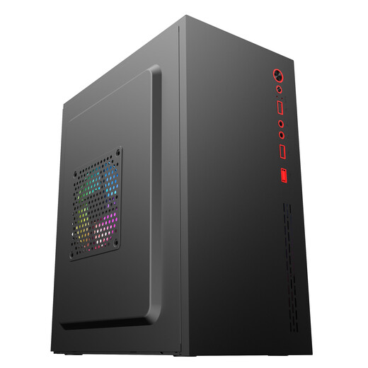 EVESKY积至（EVESKY）灵悦迷你小机箱办公家用电脑机箱（拉丝面板/M-ATX小主板/背线/USB2.0) 刺客