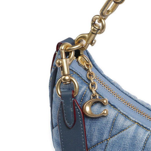 Entrenador 23 Nuevo bolso de axila de cuero clásico, bolso de un solo hombro, Give Girlfriend [Regalo navideño] Denim azul CR679 B4IN