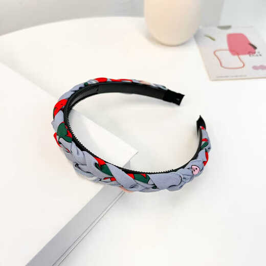 Tang Funi fabric twist hairband for girls, no harm to the headband, teeth, anti-slip, hair press, little girl, children's hairpin, headband, hair accessory, pink