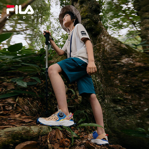 Fila Fila Children's Shoes 2024 Summer Medium and Large Boys Children's Wading Shoes Comprehensive Training Shoes Champagne Brown/Latte Brown-PL 36 Inner Length 23.0cm